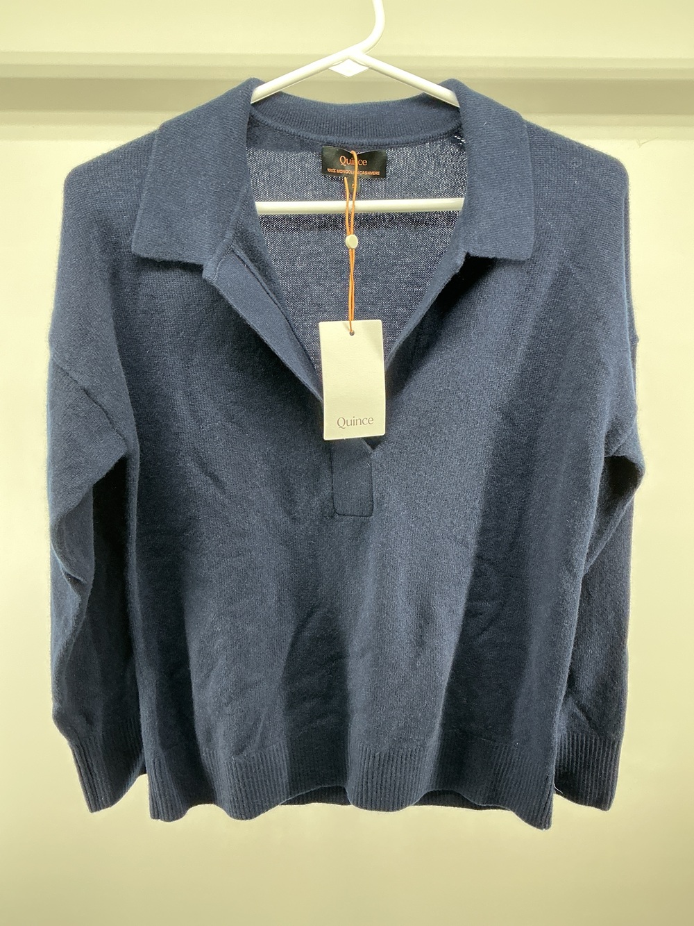 Mongolian Cashmere Polo Sweater
